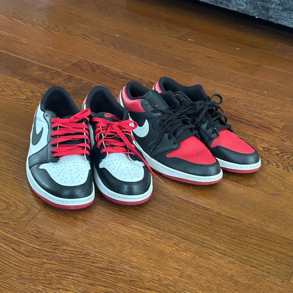 Nike Kids Black and Red Sneakers